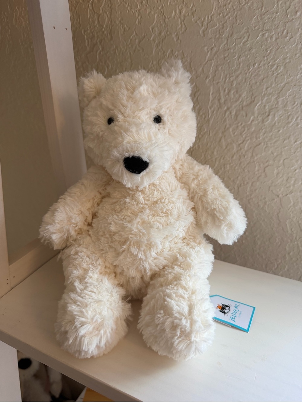 Jellycat Rare Retired Authentic Edmund Cream Plush Bear